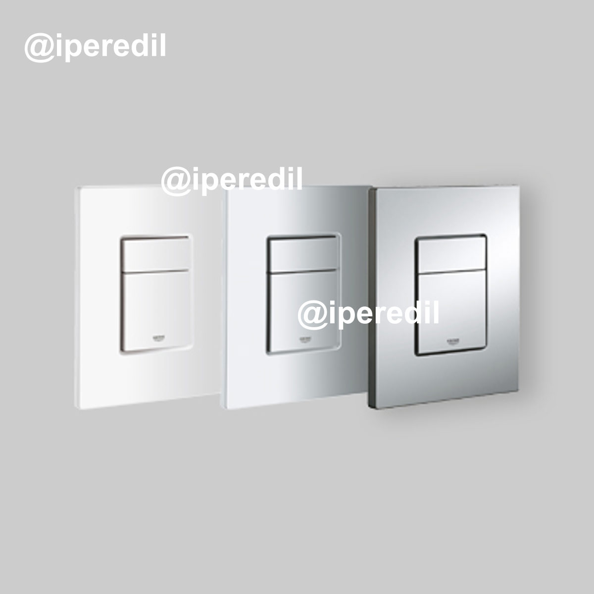 PLACCA DI COMANDO "SKATE COSMOPOLITAN" GROHE Nero Opaco