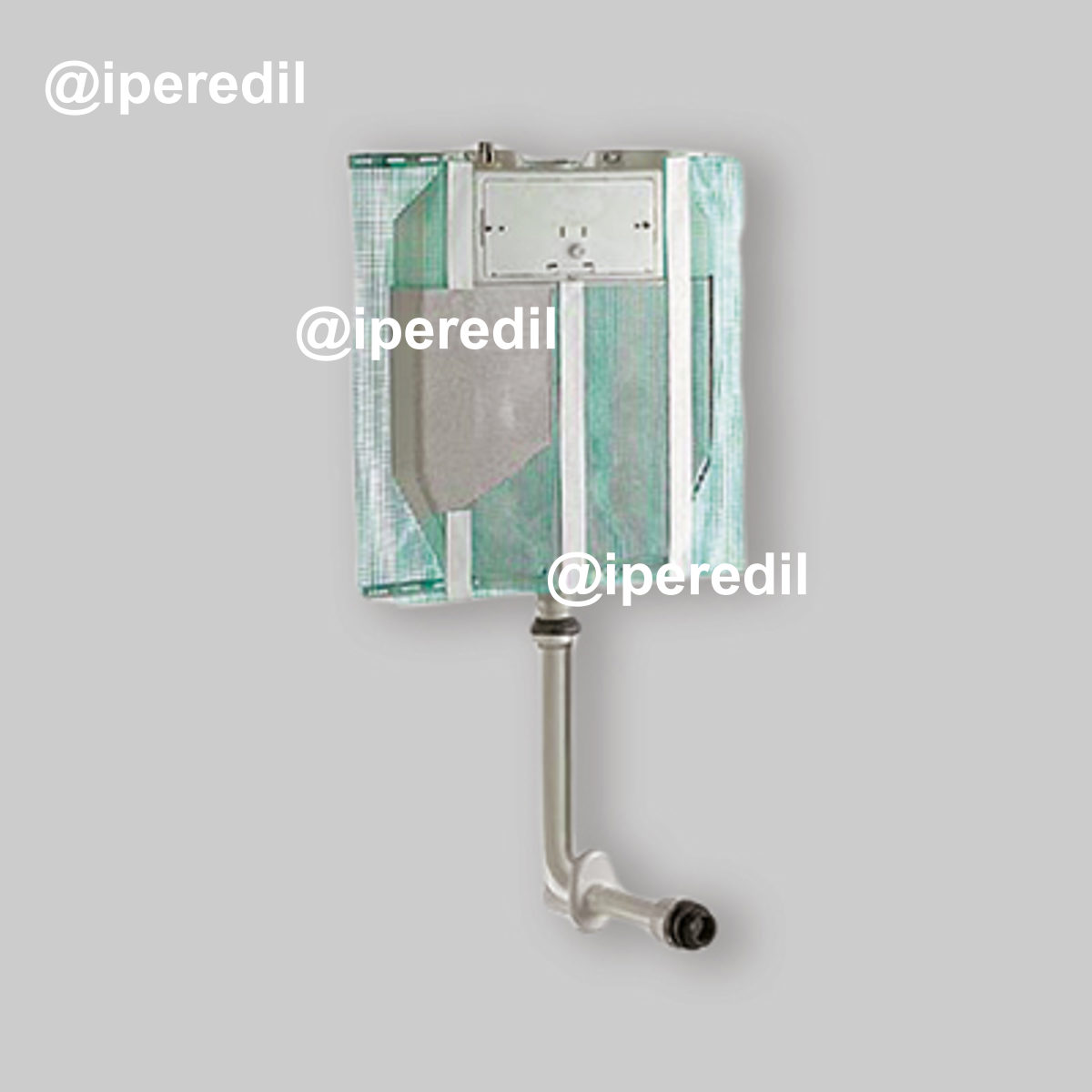 CASSETTA DI SCARICO AD INCASSO "ECO" CON RIVESTIMENTO Doppio Scarico