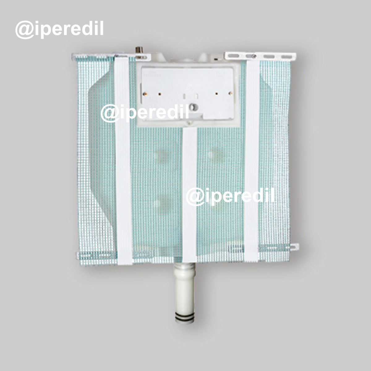 CASSETTA DI SCARICO AD INCASSO "SARA PNEUMATICA" 9 LT. Con placca e tubo