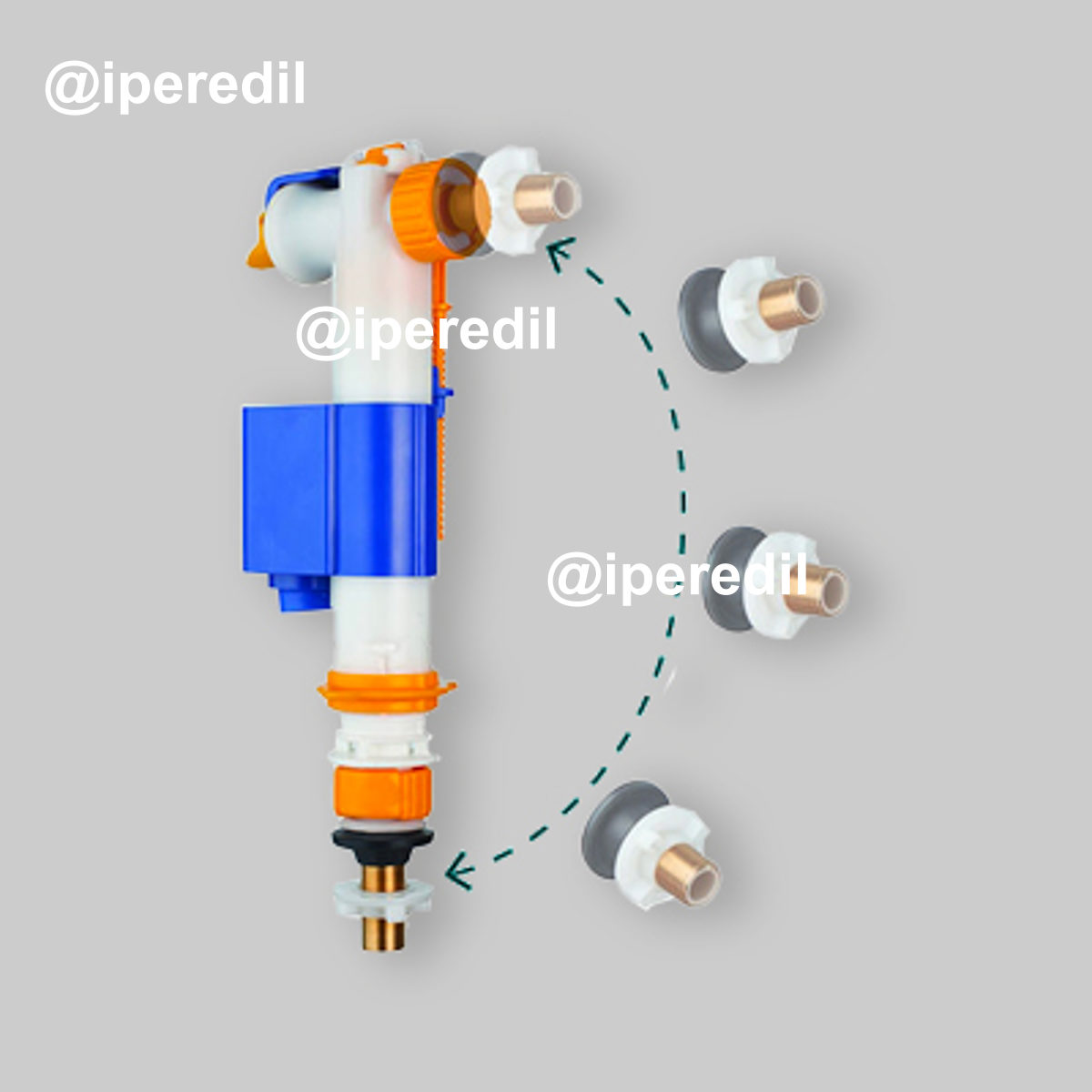 RUBINETTO GALLEGGIANTE REVERSIBILE "IVC100" 3/8"