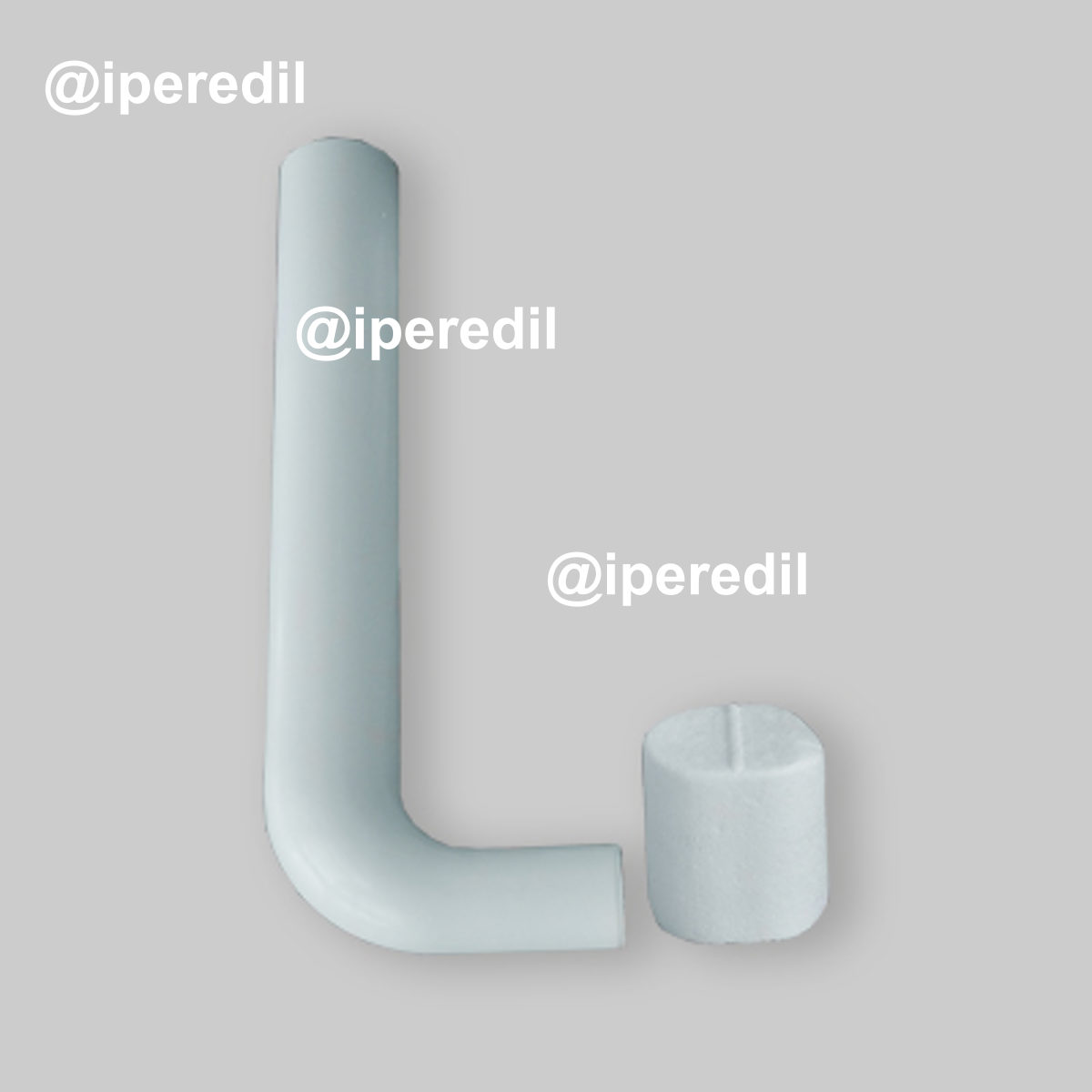 TUBO DI RISCIACQUO CON RIVESTIMENTO E TAPPO 35x11 cm