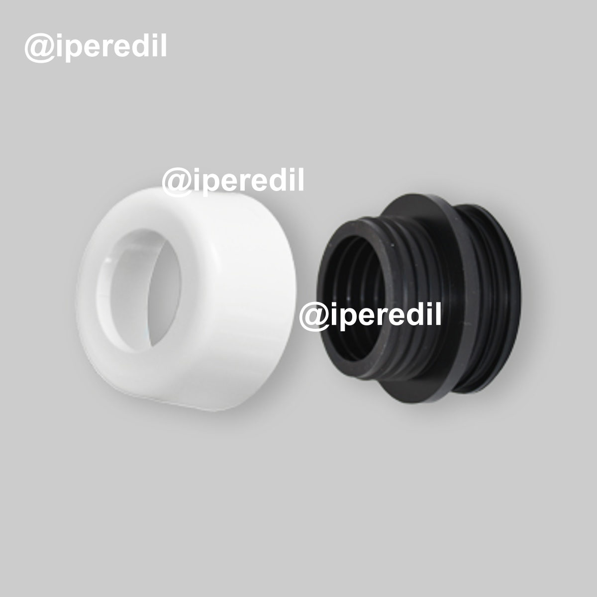 MORSETTO COMBINATO CON COPRIMORSETTO Bianco - Ø48/58 mm