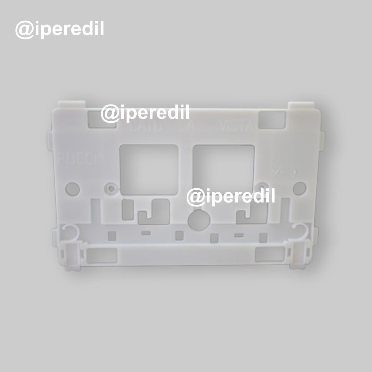 TELAIO PORTAPLACCA CON VITI M5 PER CASSETTA "SARA" E "ECO" Prod. 2011-2013
