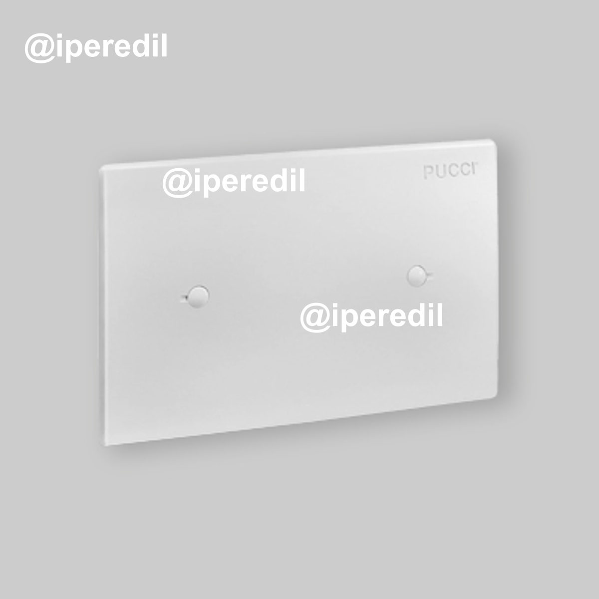 PLACCA CIECA PER CASSETTA INCASSO "SARA PNEUMATICA" Cromo