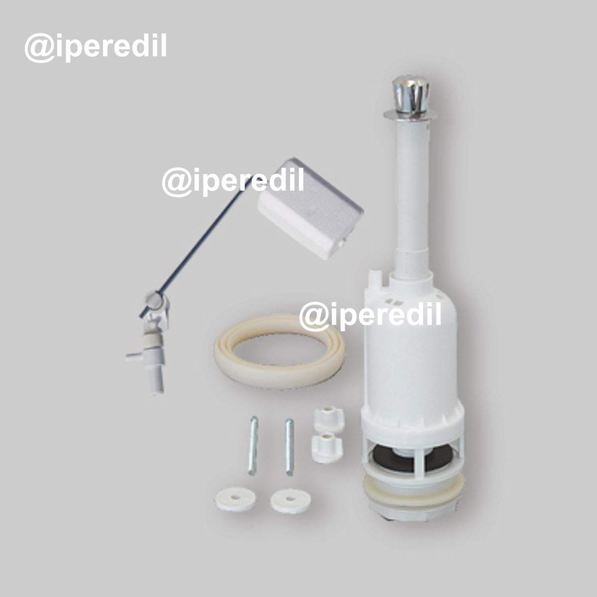 BATTERIA DI SCARICO PER CASSETTA MONOBLOCCO ATTACCO LATERALE/INFERIORE 3/8" - A tirante