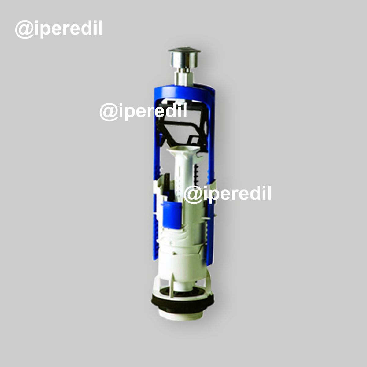 BATTERIA A DOPPIO SCARICO PER CASSETTA MONOBLOCCO "DECO DUAL" AZIONAMENTO MECCANICO Cromo Lucido