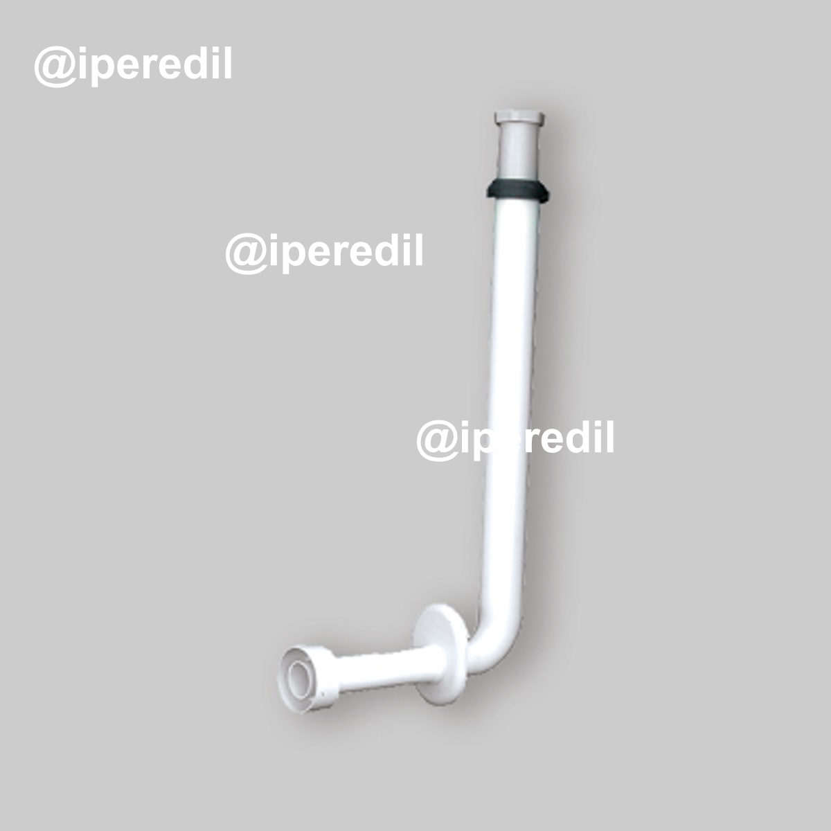 TUBO DI RISCIACQUO REGOLABILE PER CASSETTA RAME/POLIETILENE 56x11 cm