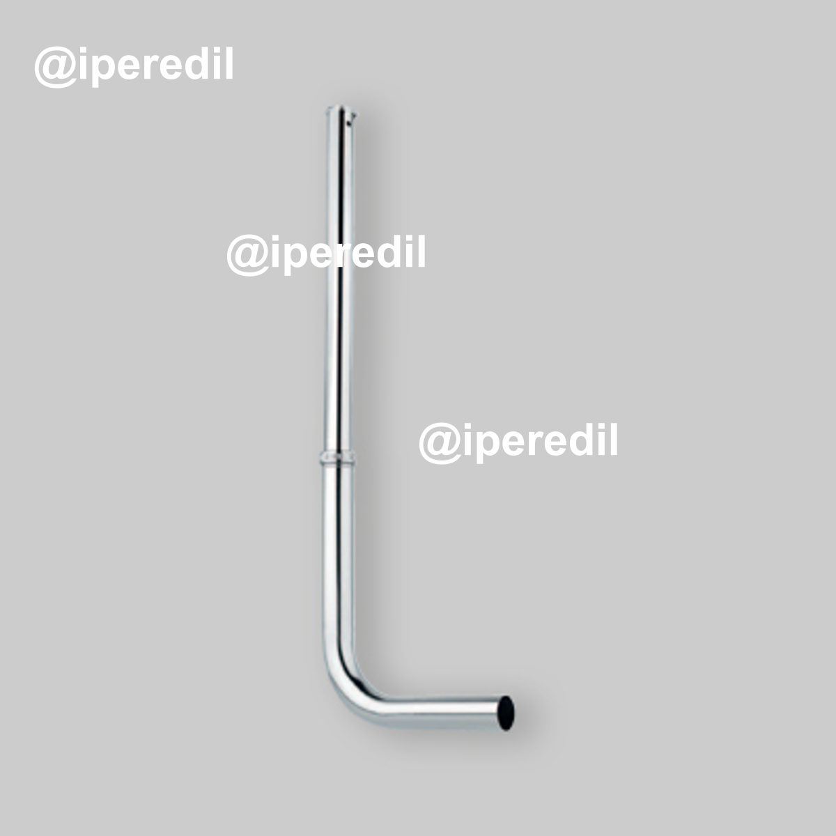 TUBO DI RISCIACQUO REGOLABILE PER PASSO RAPIDO BASSO CON BATTUTA Ø25 x 3/4"