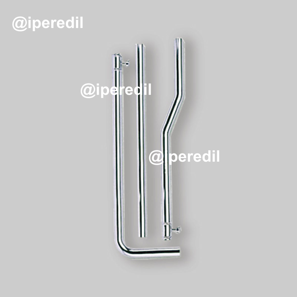 TUBO DI RISCIACQUO ESTERNO IN OTTONE PER CASSETTA ALTA CROMO Ø30 x 180 cm