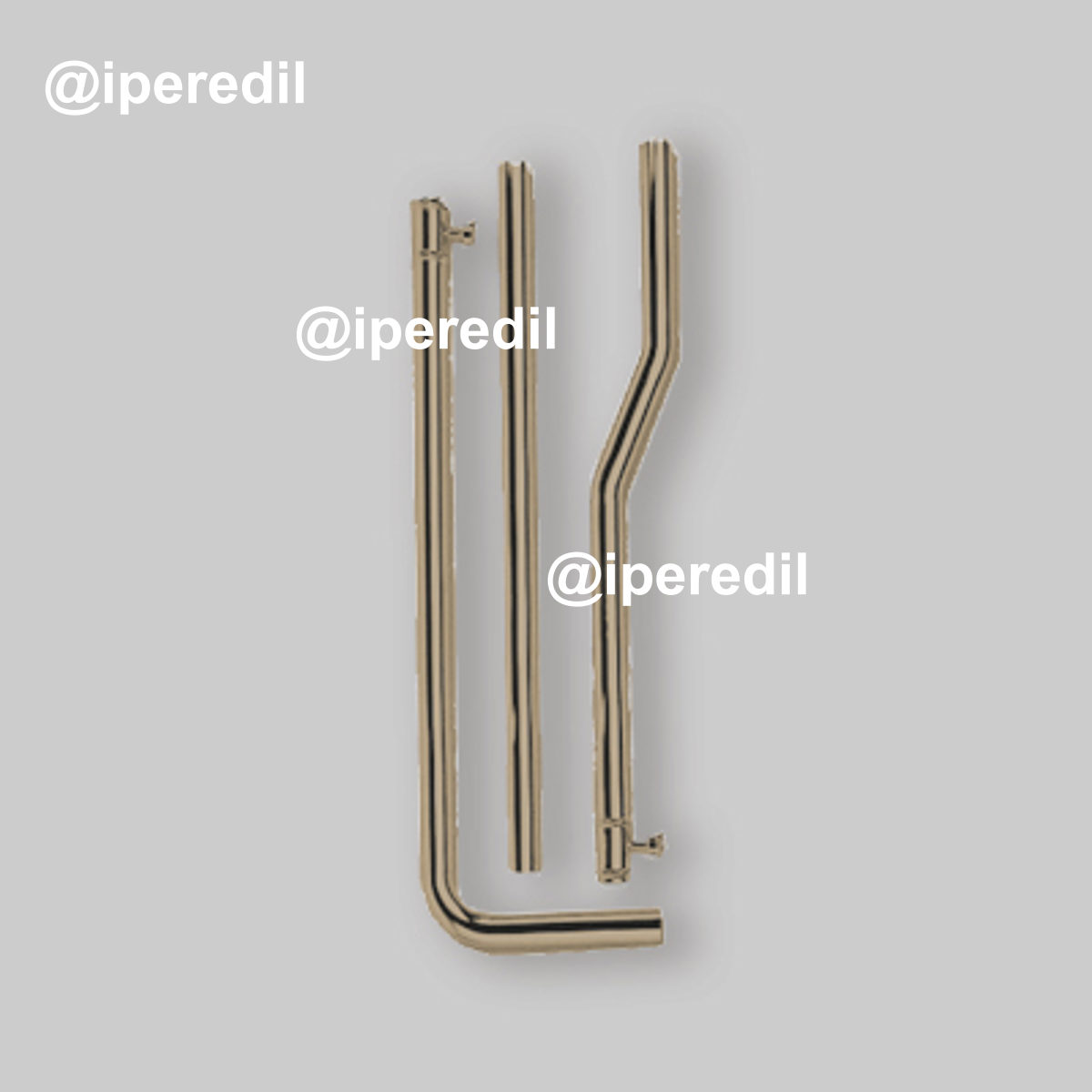 TUBO DI RISCIACQUO ESTERNO IN OTTONE PER CASSETTA ALTA BRONZO Ø30 x 180 cm