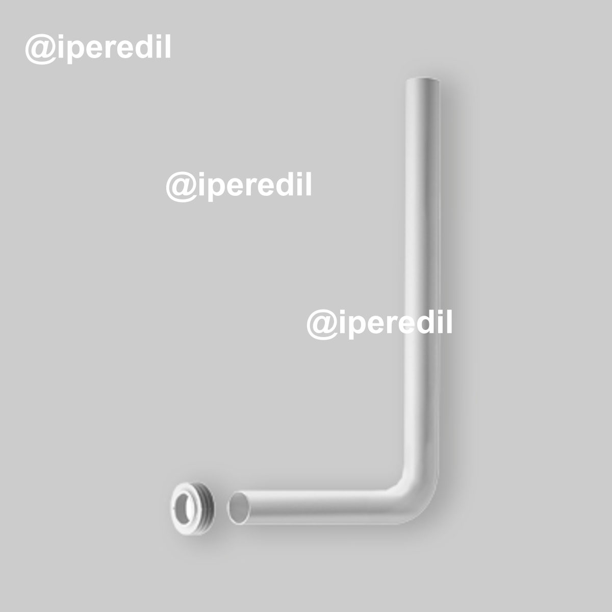 TUBO DI RISCIACQUO PER CASSETTA A ZAINO Ø50x32 - L. 346 mm