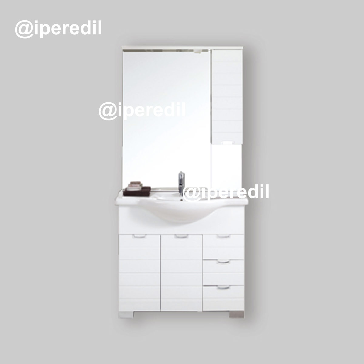 MOBILE DA BAGNO RIGO 85 Base cm 85 con cassetti