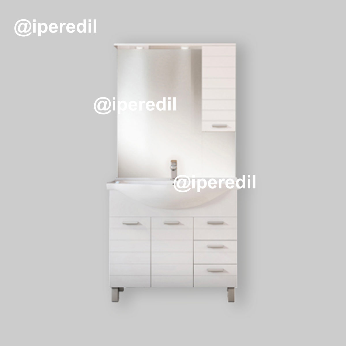 MOBILE DA BAGNO RIGO 105 Specchiera 100 - Pensile Sx