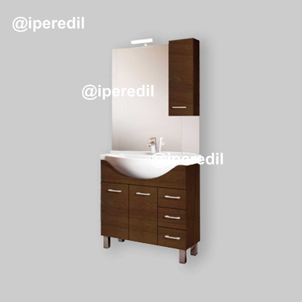 MOBILE DA BAGNO GAIA 85 Specchiera con Pensile 81 cm