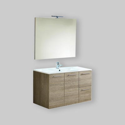 CLAUDIA 01 EUCALIPTO SCURO Specchiera panoramica 70 x 81 cm