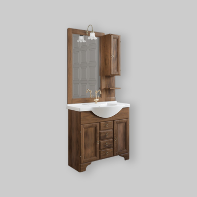 MOBILE DA BAGNO CINZIA 85 ARTE POVERA Specchiera 65 cm