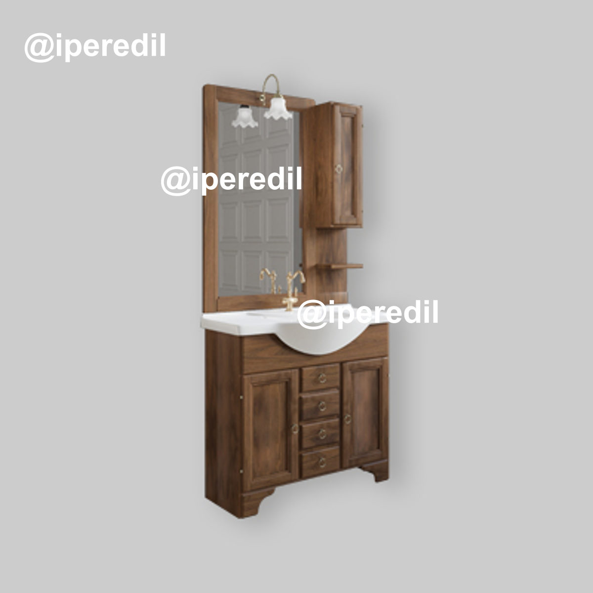 MOBILE DA BAGNO VITTORIA ARTE POVERA Base 105 cm