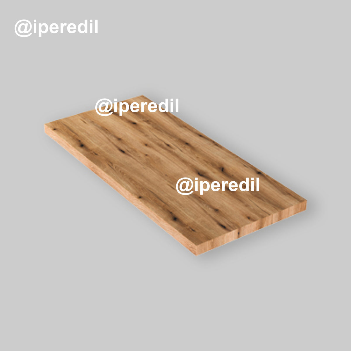 MENSOLONE "LINEA" PER LAVABO D'APPOGGIO ROVERE NATURALE L.60 x P.46 x H.3,8 cm