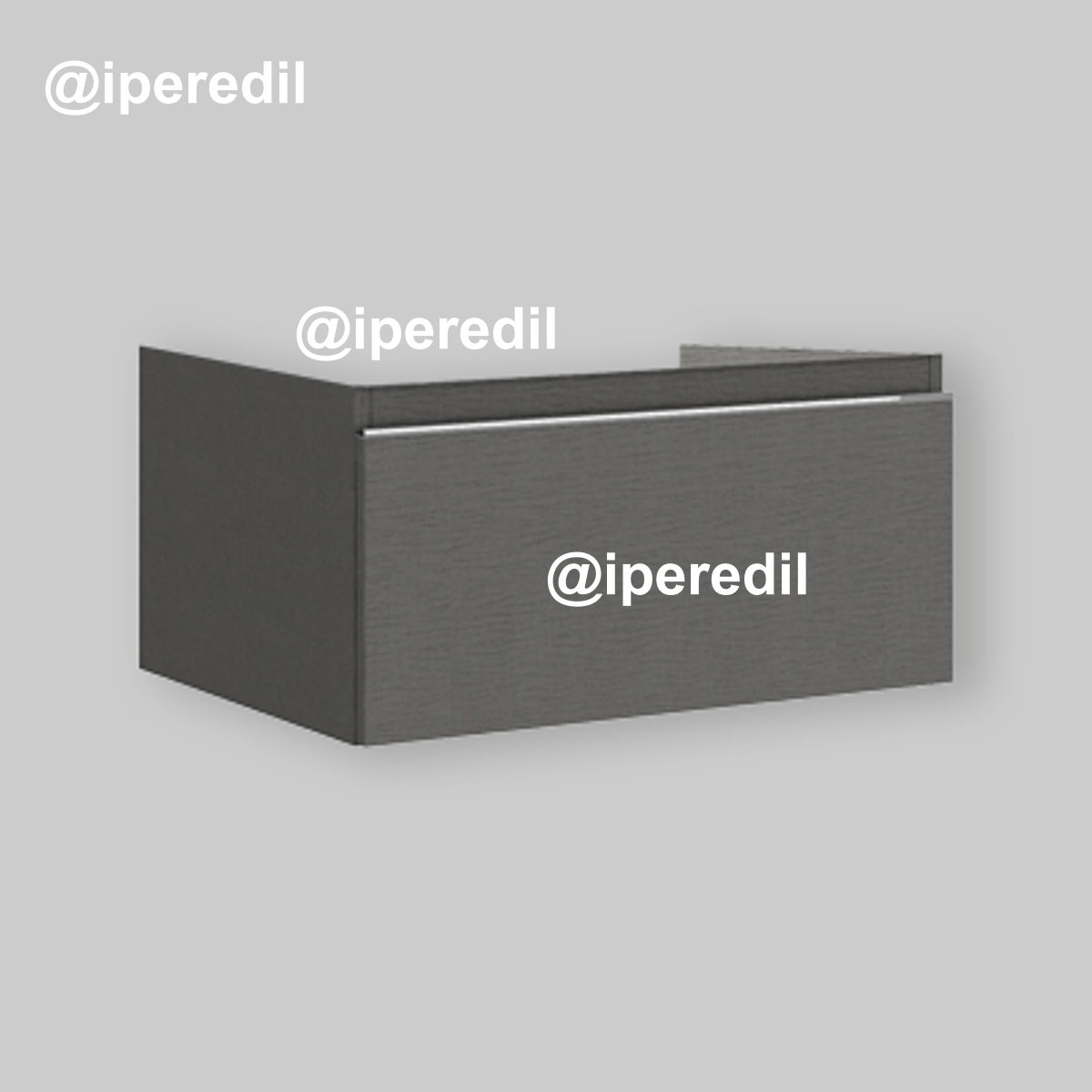 CASSETTO SOSPESO APERTO "ALBATROS" LINO 60 cm