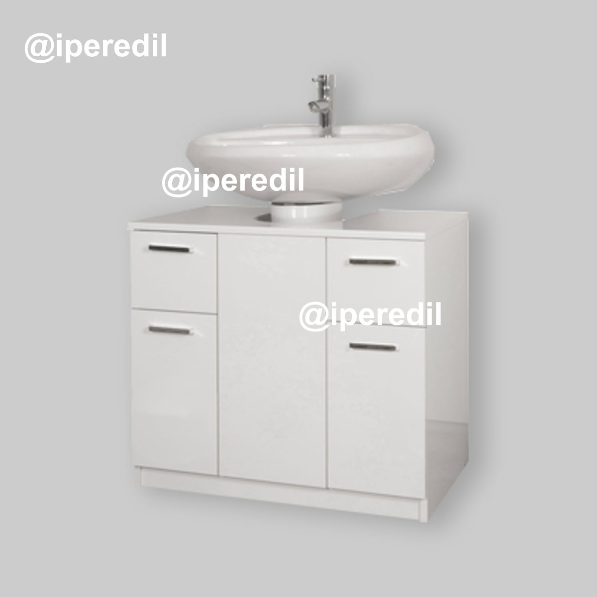 MOBILE COPRICOLONNA CON CASSETTI Laccato bianco