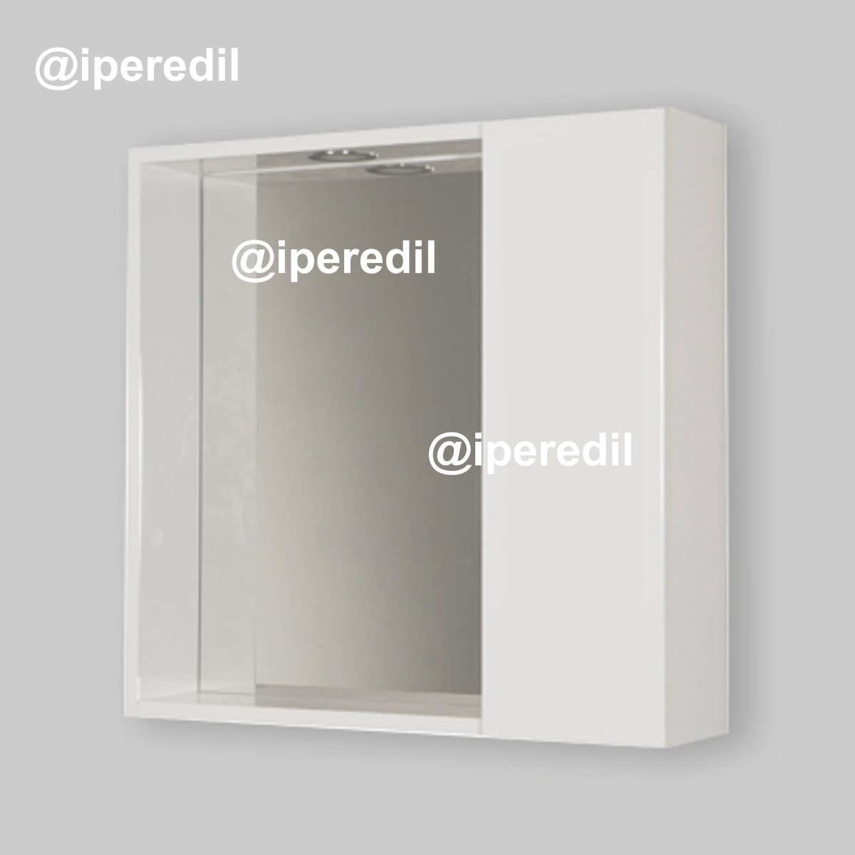 SPECCHIERA DA BAGNO "NILO" 1 ANTA L.63 x H.60 x P.15,5 cm