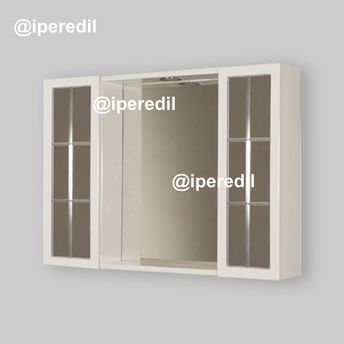 SPECCHIERA DA BAGNO "RIO" 2 ANTE L.80 x H.60 x P.15 cm