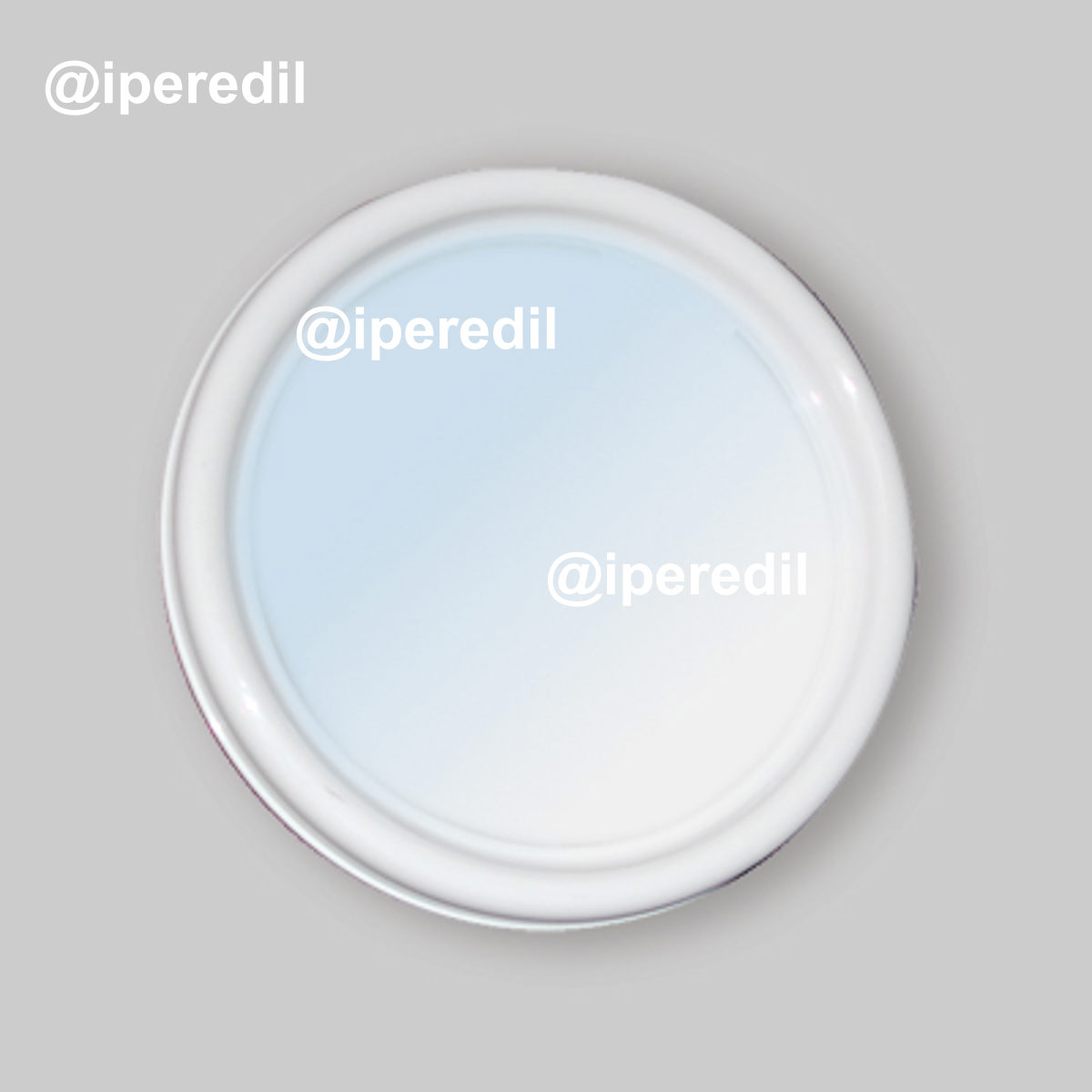 SPECCHIO ROTONDO CON CORNICE "EUROPA" Ø37 cm - PVC