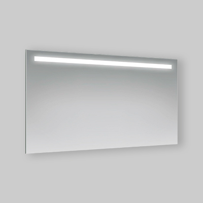 SPECCHIO FILO LUCIDO CON FASCIA A LED SUPERIORE 50 x 70 cm
