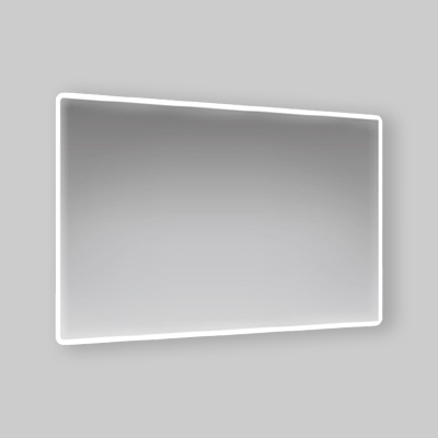 SPECCHIO FILO LUCIDO CON FASCIA PERIMETRALE A LED RETROILLUMINANTE 90 x 60