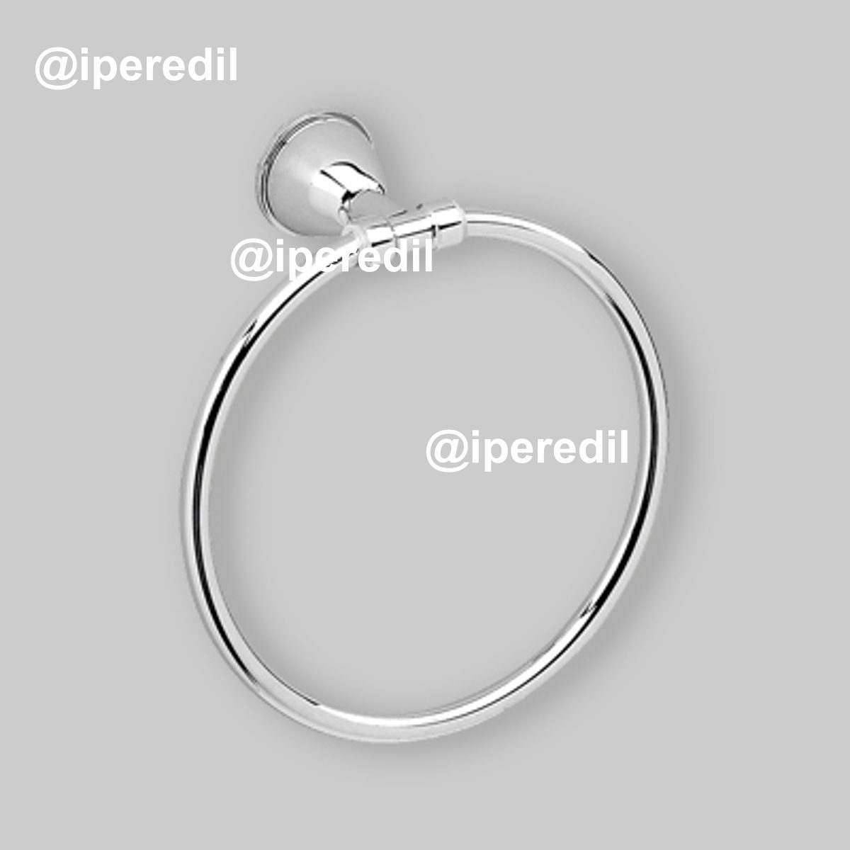 PORTASALVIETTE AD ANELLO GENZIANA cromato