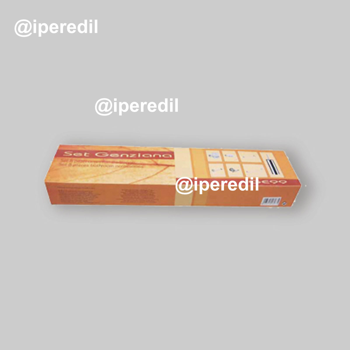 SET COMPLETO 8 PEZZI GENZIANA Cromo