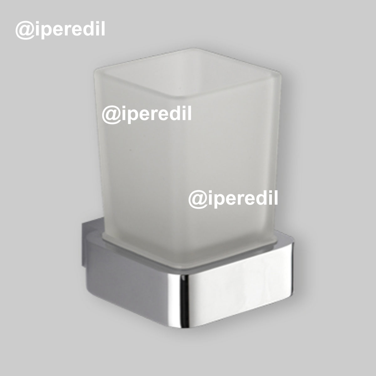 PORTASPAZZOLINI MARY Cromo/Vetro