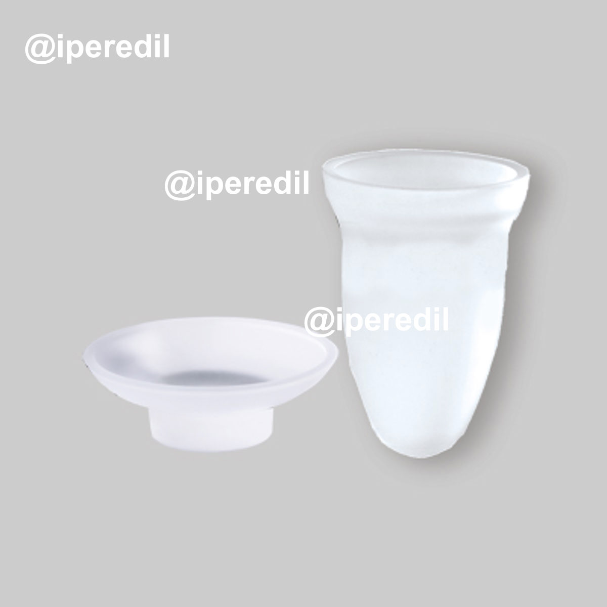 CONTENITORI DI RICAMBIO "ROMANCE" Per Portaspazzolini