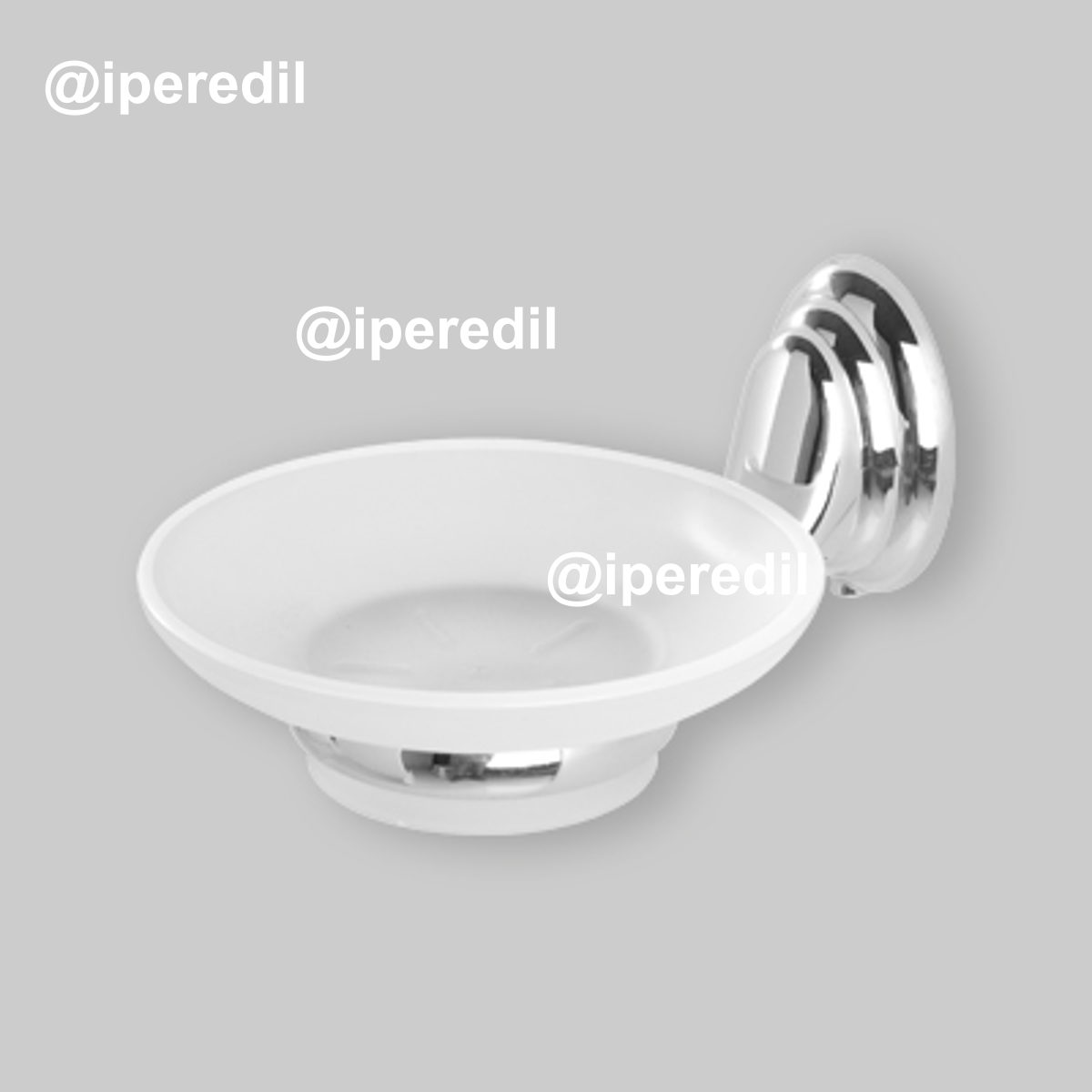 PORTASAPONE "FACILE" Cromo /Vetro