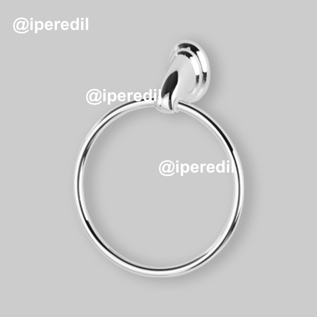 PORTASALVIETTE AD ANELLO "FACILE" Cromo