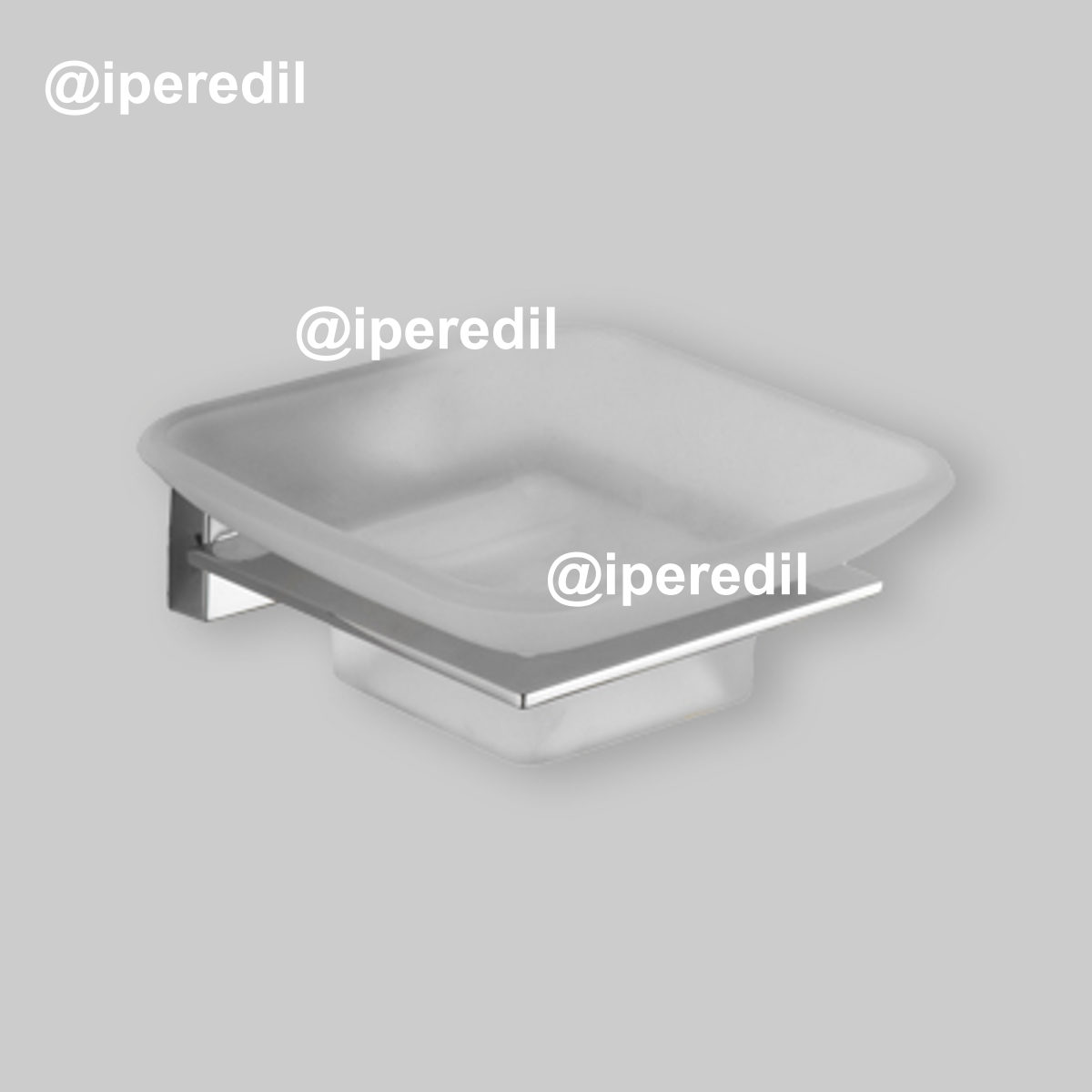 PORTASAPONE GIULIA Cromo-Vetro