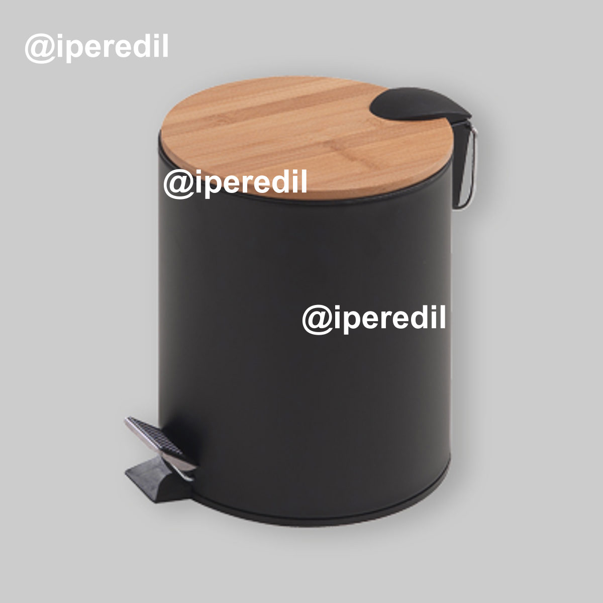 CESTINO PORTARIFIUTI "BAMBOO 5" Nero Opaco 5 lt