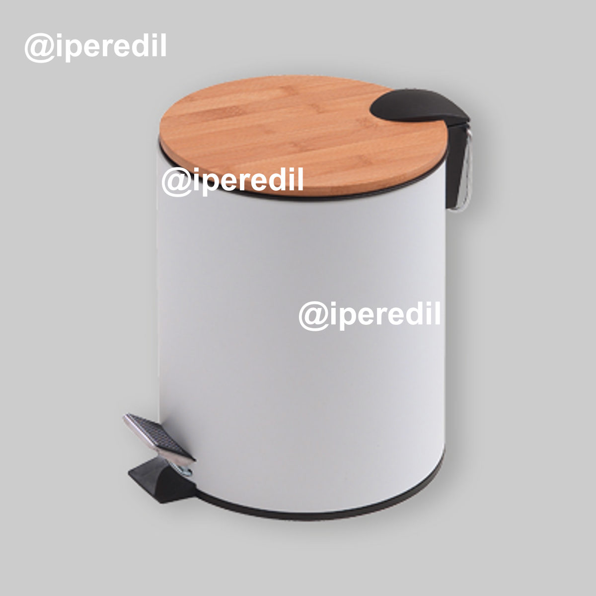 CESTINO PORTARIFIUTI "BAMBOO 3" Bianco Opaco 3 Lt.