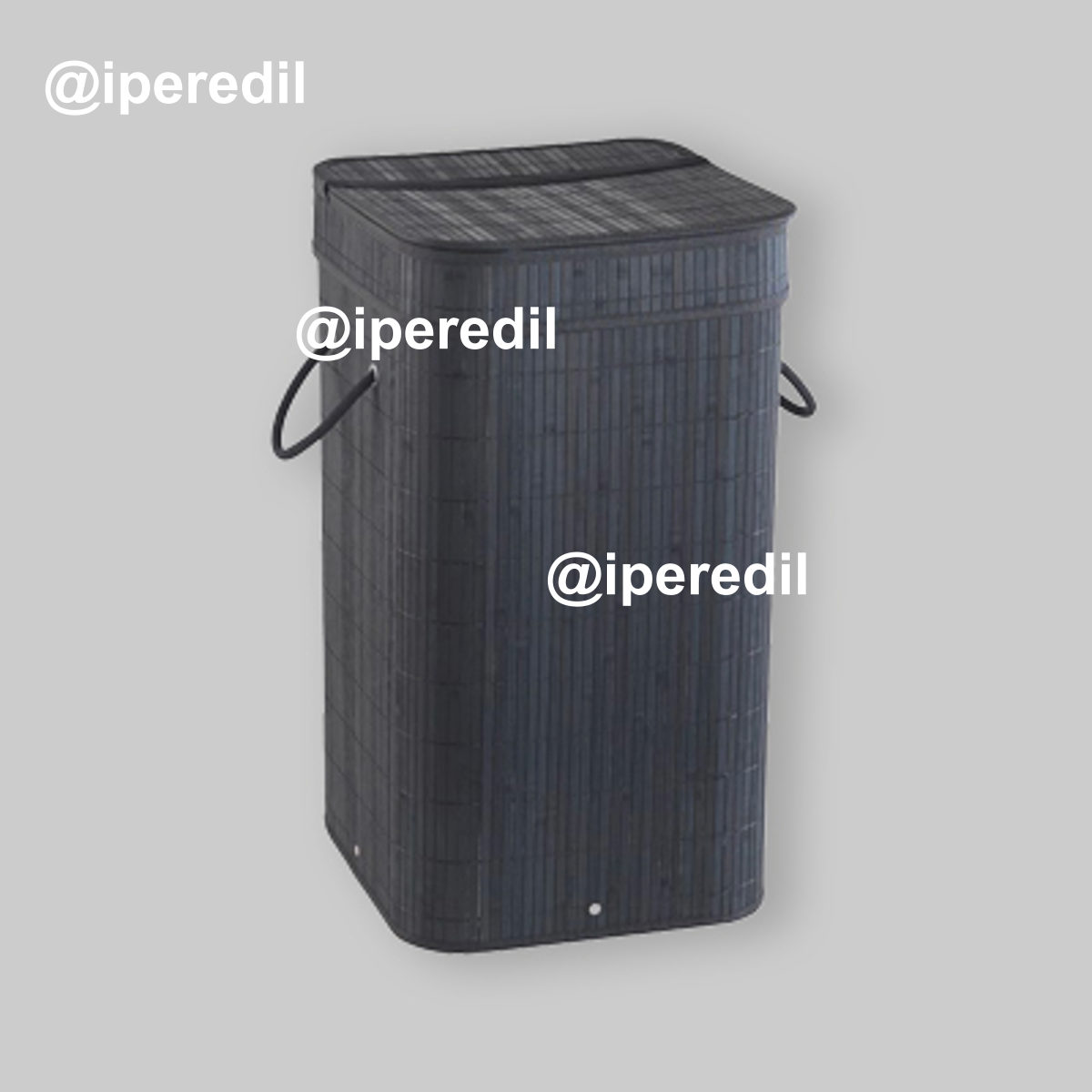 CESTO PORTABIANCHERIA "TATAMI" Nero