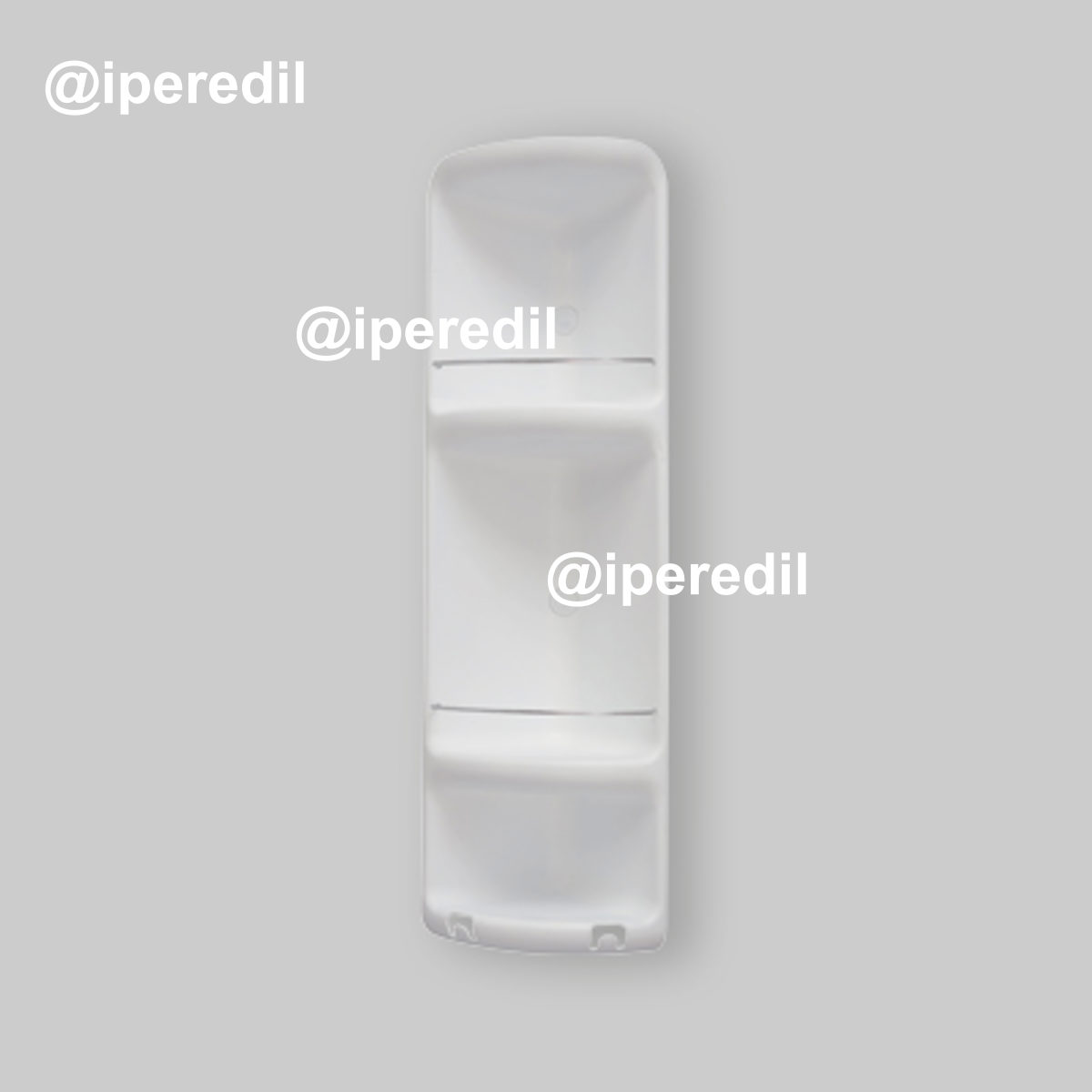 ANGOLIERA DOCCIA "CAESAR" 3 ripiani- Bianco