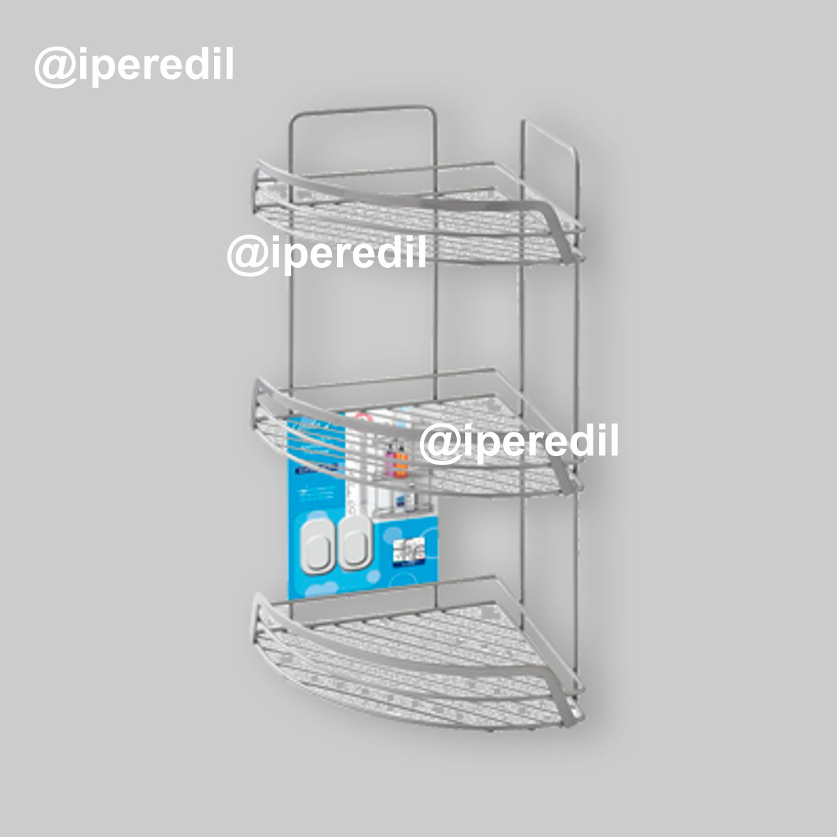 MENSOLA PORTAOGGETTI ANGOLARE 3 RIPIANI -