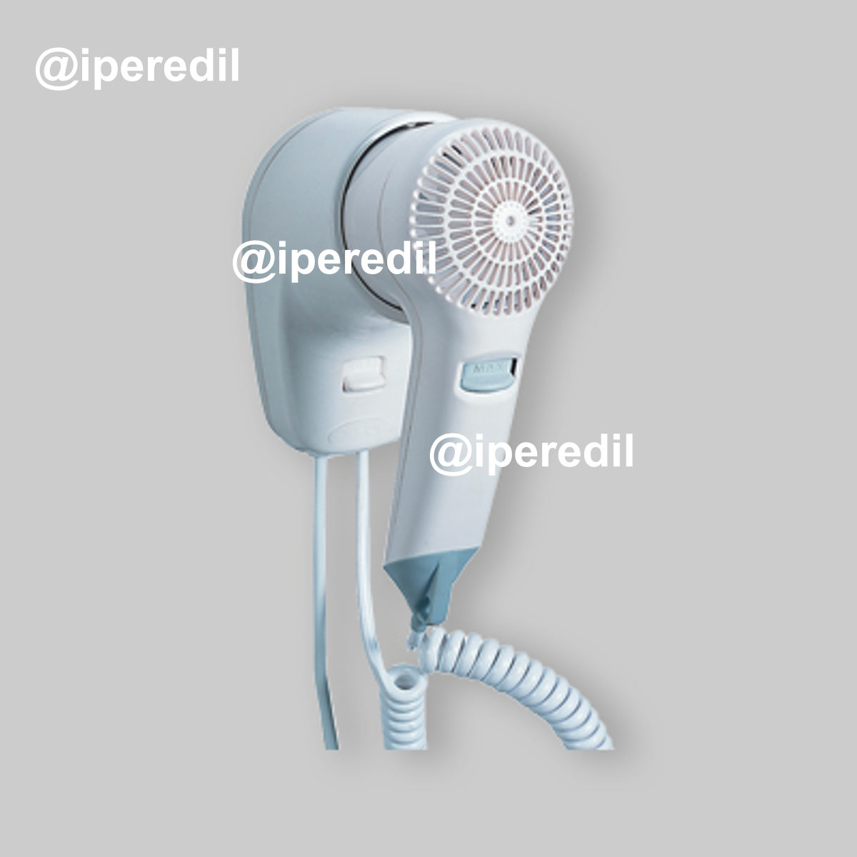 ASCIUGACAPELLI A PARETE "VIENTO 1" Bianco