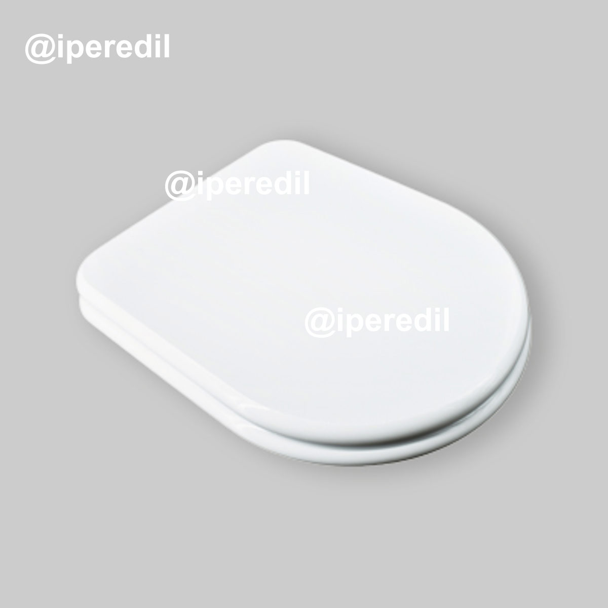 SEDILE MDF POLIESTERATO RUBINO 2 Bianco - Chiusura Normale