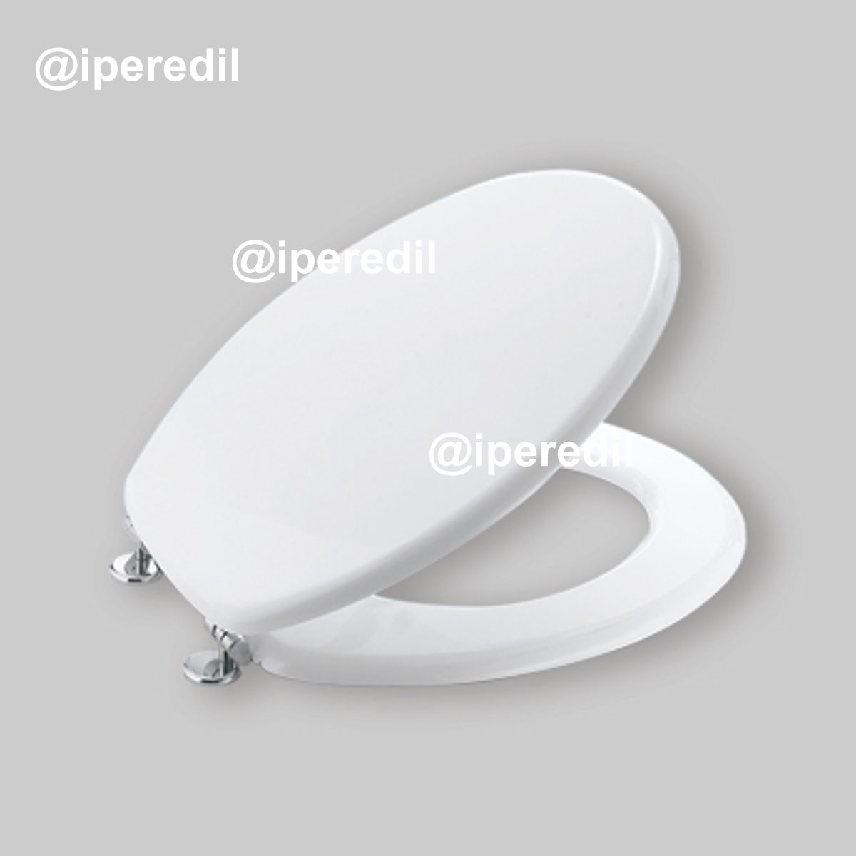 SEDILE WC SMERALDO UNIVERSALE MDF LACCATO Bianco - Chiusura Normale