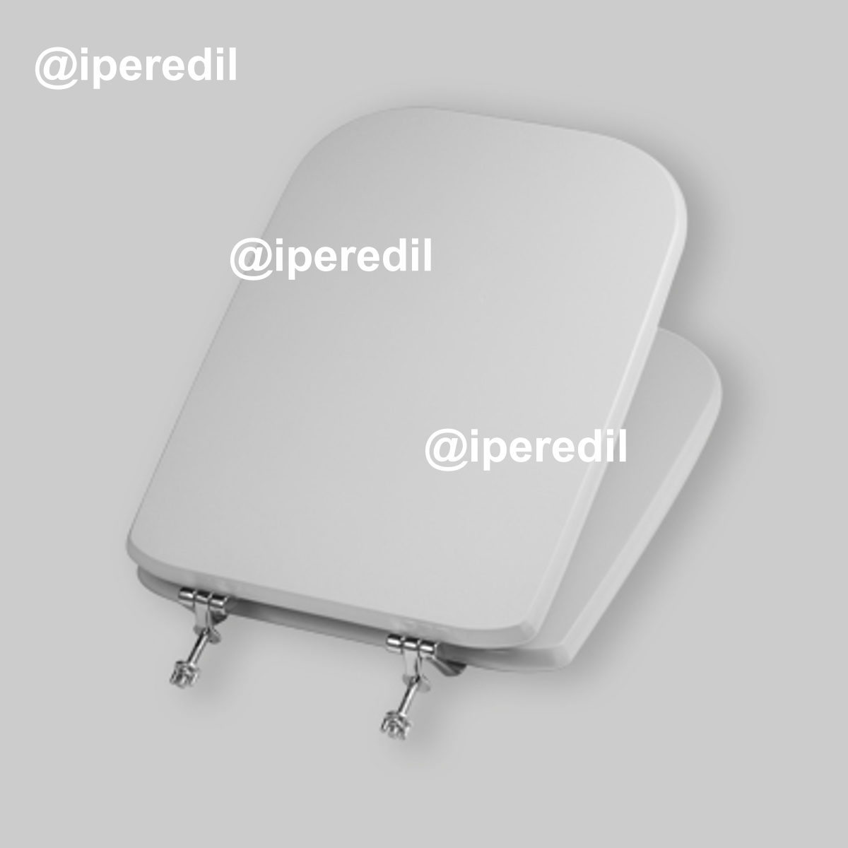 SEDILE CONCA MDF LACCATO Bianco - Chiusura Normale