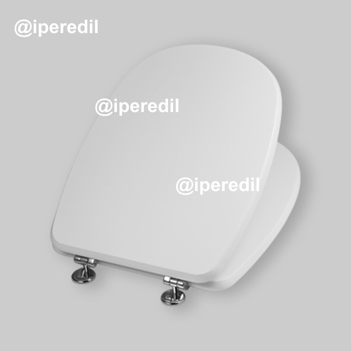 SEDILE SQUARE MDF LACCATO Bianco - Chiusura Normale