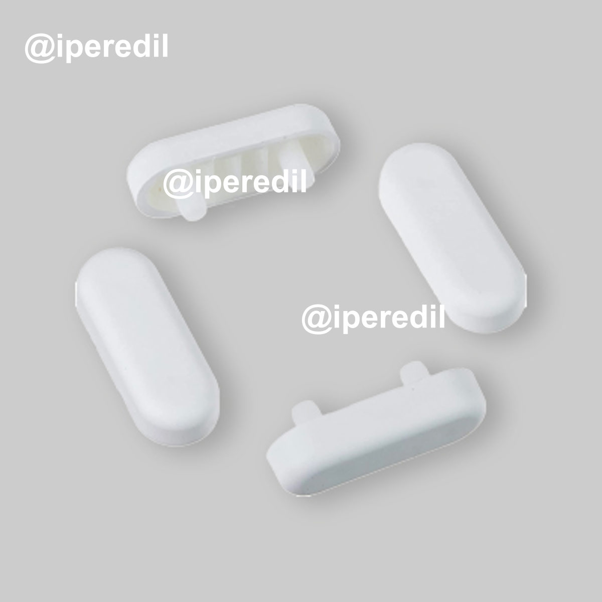 KIT PARACOLPI PER SEDILE WC A 2 PERNI H. 12 mm - 55