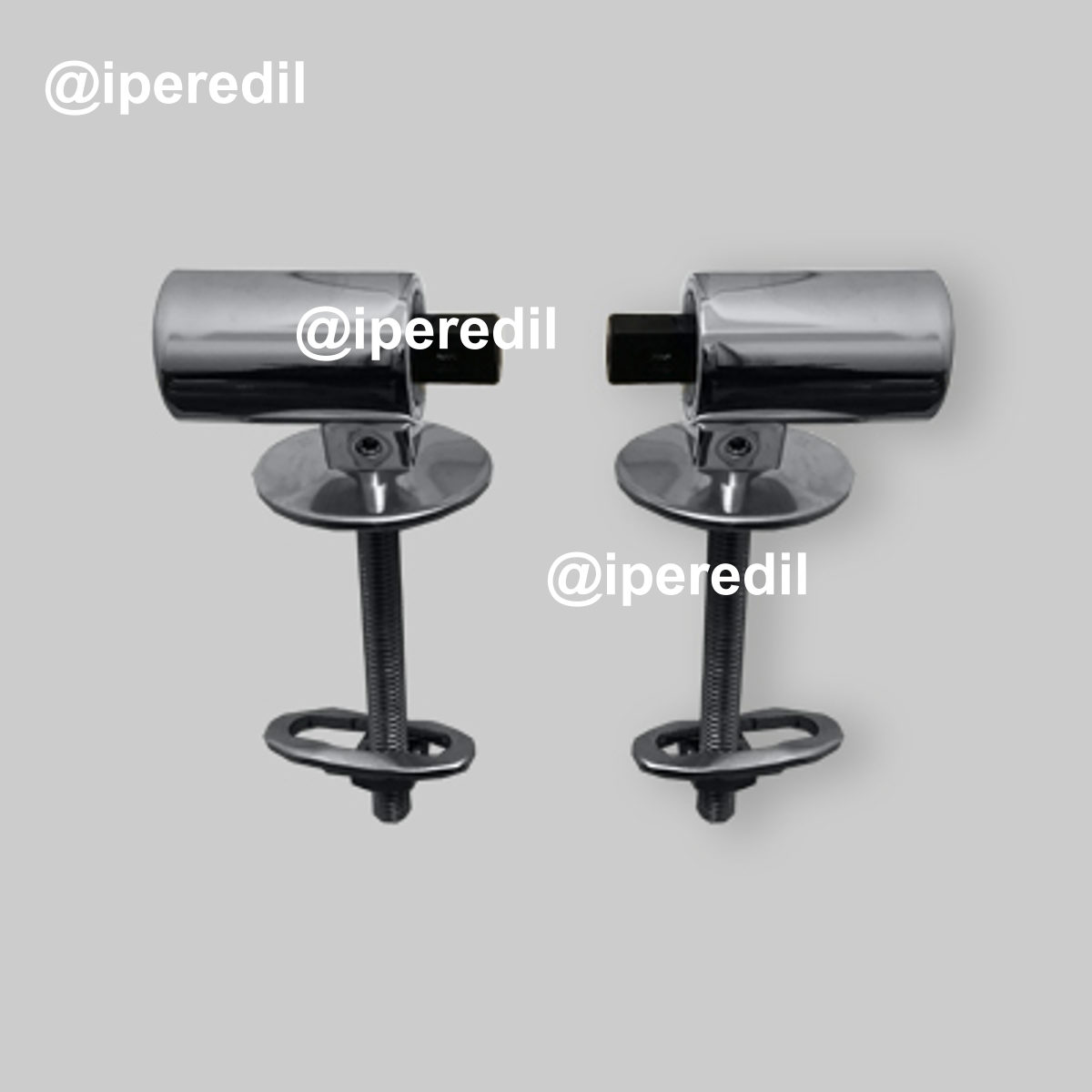 COPPIA DI CERNIERE Mod. "LUNA" PER VASI FILO MURO A CHIUSURA RALLENTATA Perno fisso