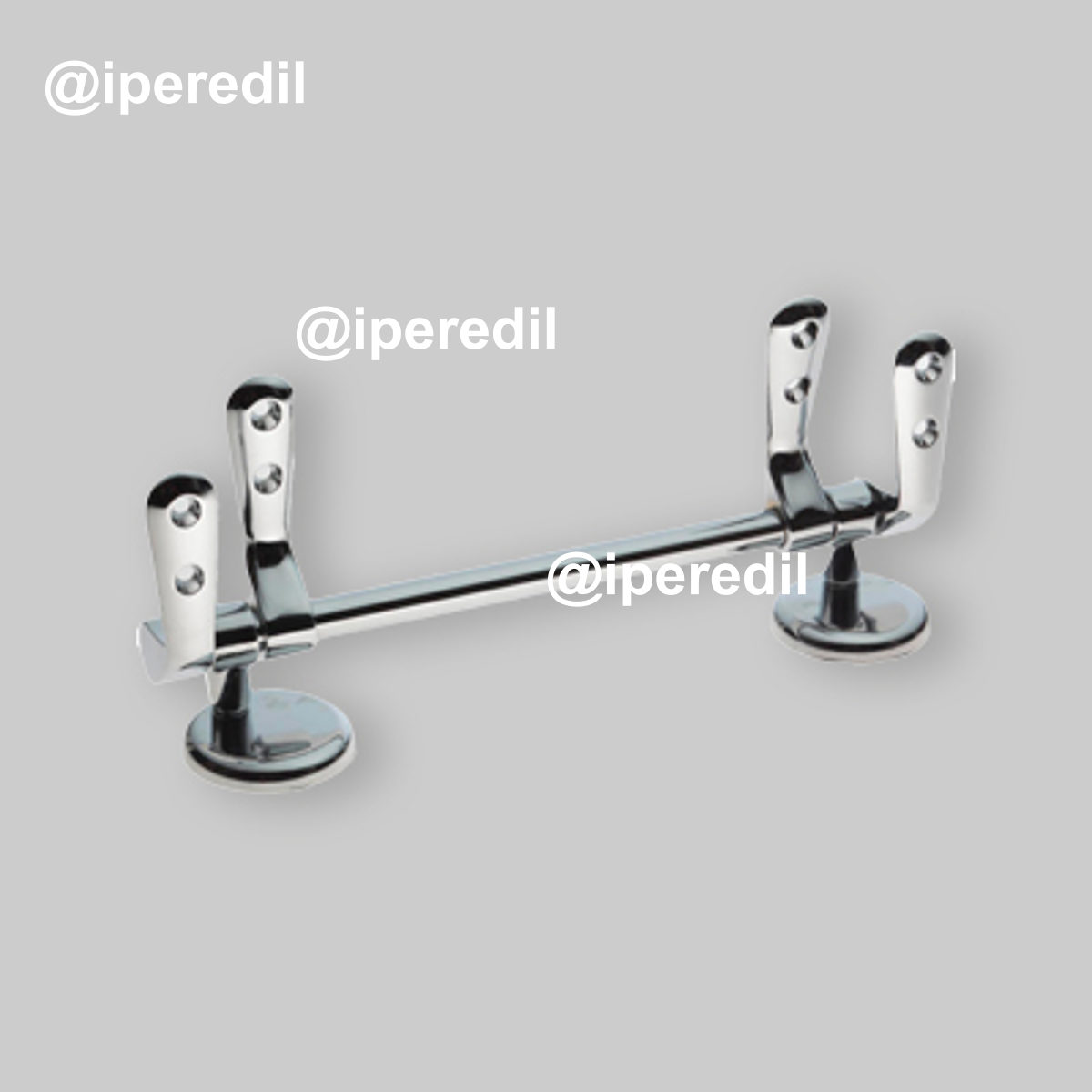 CERNIERA PER SEDILE WC ESTRAIBILE CON TUBO 230 "Mod.H3" Inox