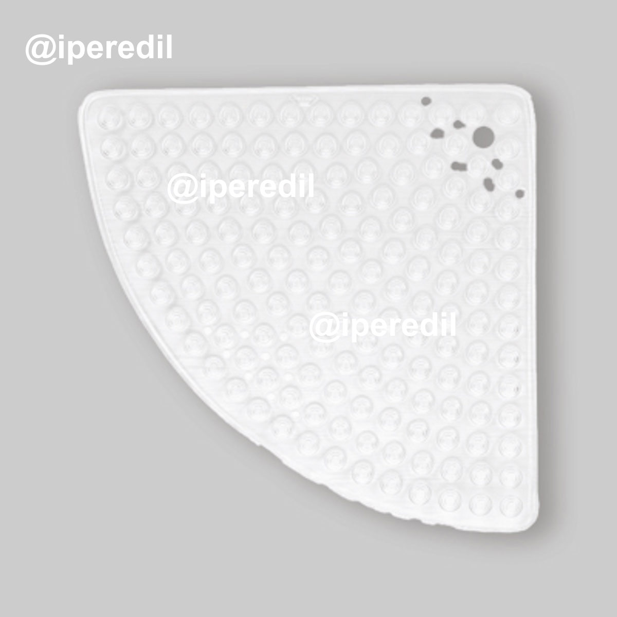 TAPPETO DOCCIA ANTISCIVOLO SEMICIRCOLARE 60x60 cm